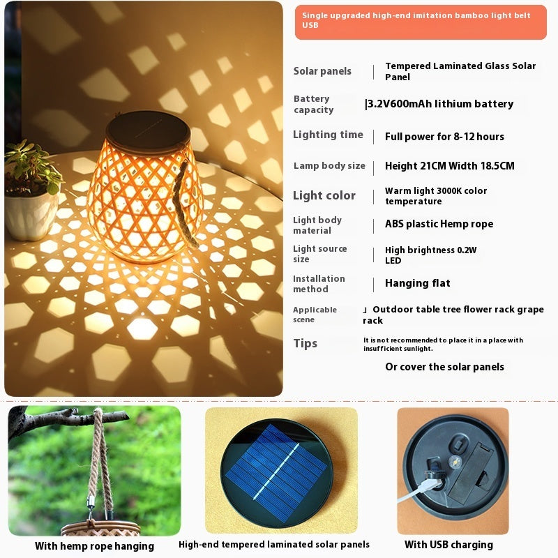 Outdoor Solar Waterproof Lantern Lights