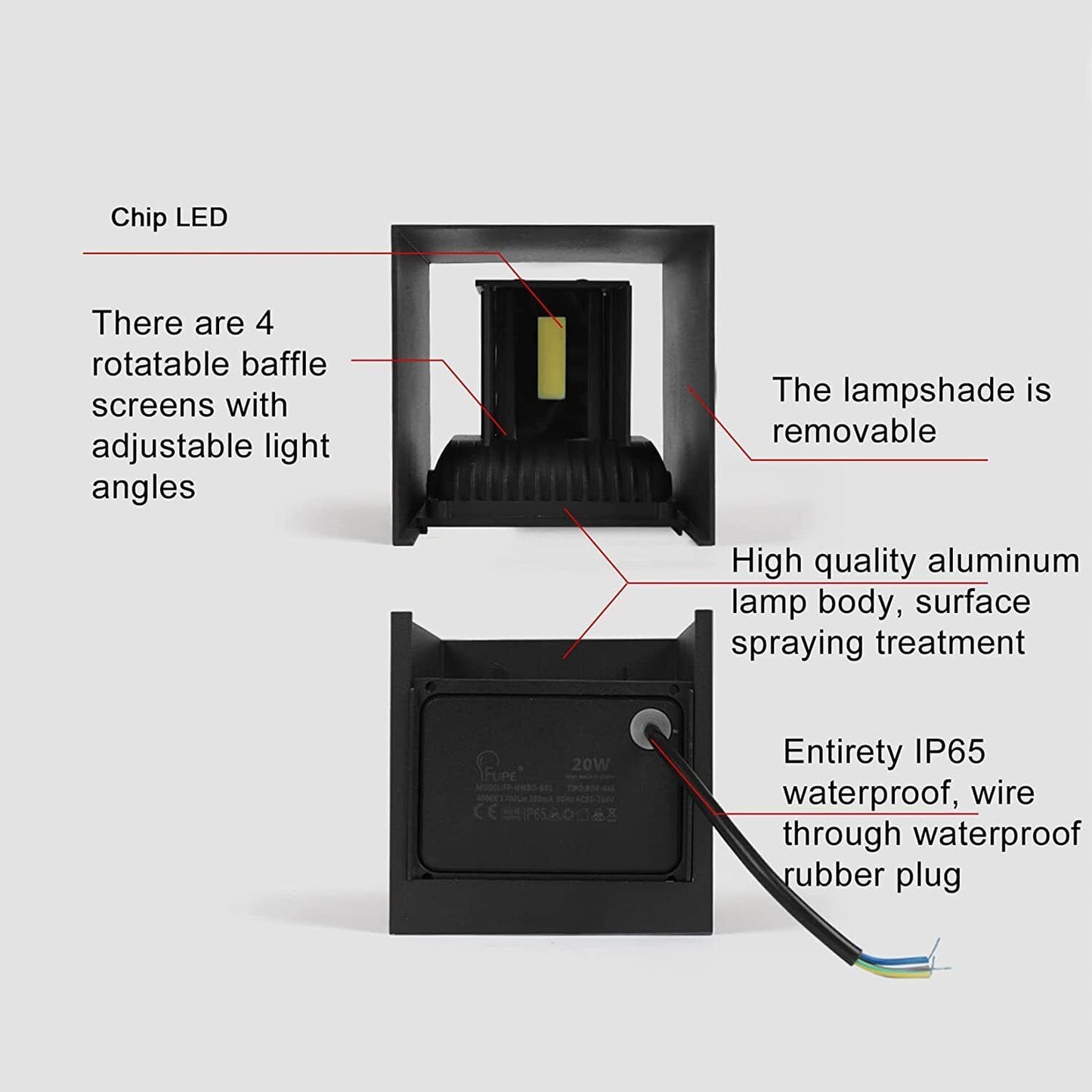 Modern LED Up Down Wall Lights