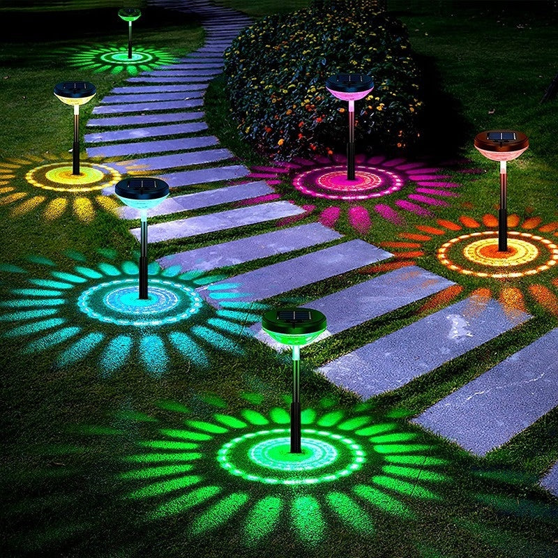 Outdoor Solar Lawn Water Droplets Colorfully Inserted Lights