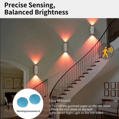 RGB Gradient LED Night Light With Motion Sensor