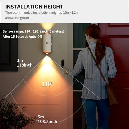 RGB Gradient LED Night Light With Motion Sensor