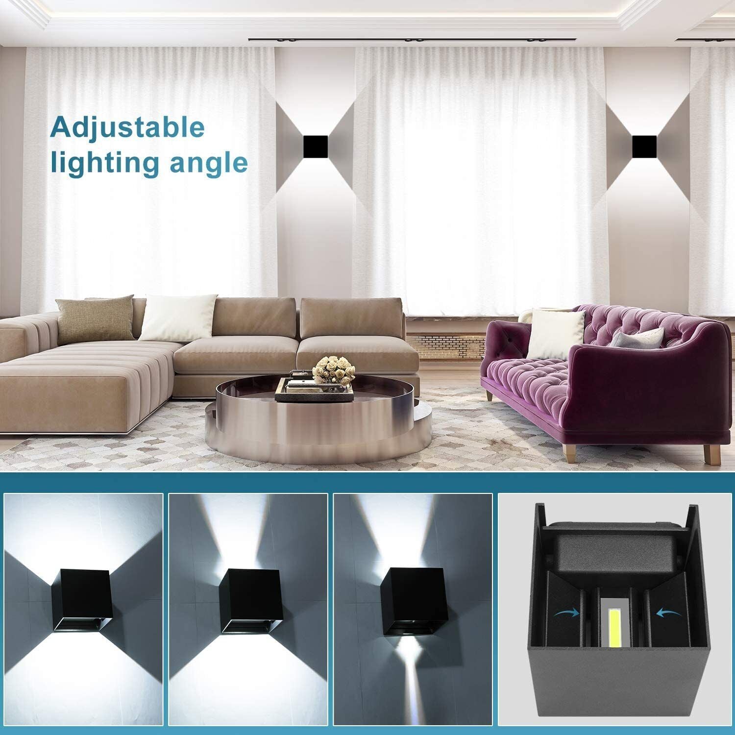 Modern LED Up Down Wall Lights