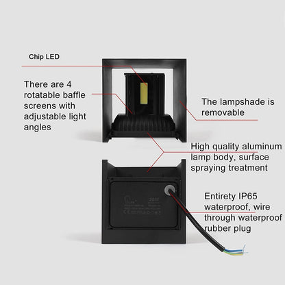 Modern LED Up Down Wall Lights